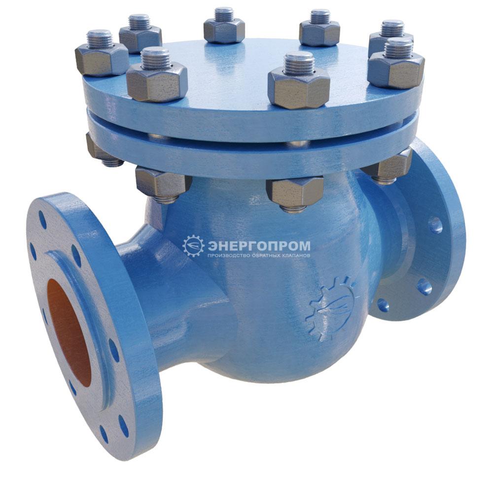 Веб студия Затвор Клапан обратный 19с76нж ДУ50-200 РУ16-25 поворотный литой фланцевый с крышкой полнопроходной стальной