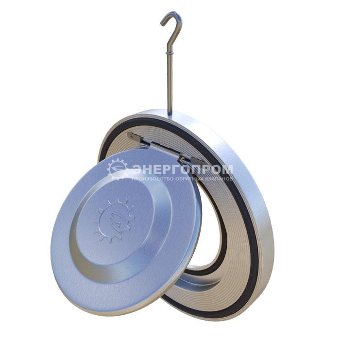 Веб студия Клапан обратный 19с80р Ду50-600 однодисковый межланцевый стальной, стяжной между фланцами